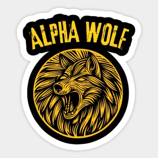 Alpha Wolf Sticker